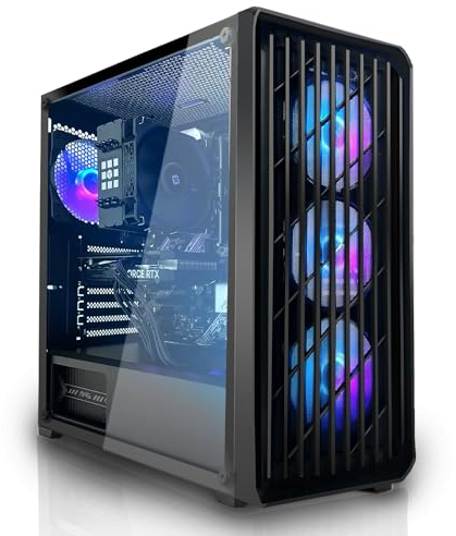 SYSTEMTREFF Basic Gaming PC AMD Ryzen 7 8700G 8x5.1GHz | AMD Radeon 780M 4K HDMI DX12 | 1TB M.2 NVMe + 2TB HDD | 32GB DDR5 RAM | WLAN Desktop Computer Rechner für Gamer, Zocker