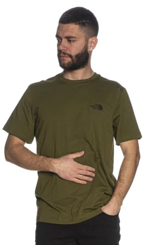 THE NORTH FACE NF0A87NGPIB M S/S Simple Dome Tee T-Shirt Herren Forest Olive Größe L