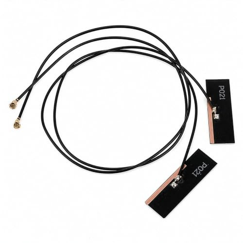 Antenna WiFi per PC, laptop, desktop e scheda madre, 2,4 GHz/5 GHz/6 GHz, connettori U.FL di quarta generazione (compatibile con MHF4) su schede Wi-Fi M2, confezione da 2, 30 cm
