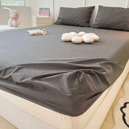 JIANINGHOME Bettlaken 180x200,Bettlaken Betttuch Atmungsaktiv Matratze Cover bis 100% Baumwolle Matratzenschutz
