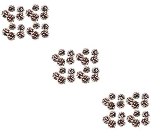 IMIKEYA 90 STK tannenzapfen verzierung getrocknete Kiefer Tannenzapfen Ornamente Kiefernzapfen weihnachtbaumsdeko Tannenbaum fertig geschmückt getrocknete Tannenzapfen Natural Pine Cones
