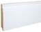 Sockelleiste Berliner Profil Hamburger Leiste 16 x 100 x 2500 mm MDF-Kern foliert Weiß zum Kleben, Schrauben & Nageln Fußleiste Klassisch by PROVISTON 12.5 Meter | 5 Stück