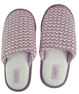 Griff Pantofole Intreccio Lana Viola Viola 38/39 EU