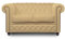 Original Chesterfield Sofa 2-Sitzer - Modell Brighton FT | The Chesterfield Brand | Handgefertigt aus 100% echtem Leder | Klassische englische Farben | 12 Jahre Garantie (English Ivory)