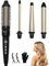 38mm Thermal Brush, UKLISS 4 in 1 Hot Hair Brush Set for Short & Long Hair, 9/13-25/32mm Curling Iron, 14 Temps LCD Display (210-450℉), 4 Interchangeable Barrels to Create Curls & Add Volume for Hair