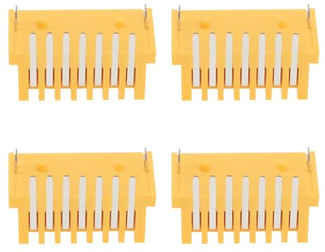 VGOL 4PCS 7Pin 90-Degree Lithium Ion Battery Pcb Board Terminal Compatible with Makita BL1830/BL1850/BL1840/LXT400 18V Li-ion Battery PCB Board Yellow