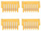 VGOL 4PCS 7Pin 90-Degree Lithium Ion Battery Pcb Board Terminal Compatible with Makita BL1830/BL1850/BL1840/LXT400 18V Li-ion Battery PCB Board Yellow