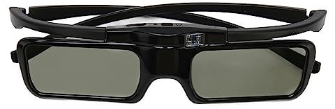 Occhiali 3D DLP Lenti Ad Alta Definizione Occhiali con Otturatore Attivo 3D 1080P per Proiettori DLP Link, Batteria a Lunga Durata per Persone Miopi