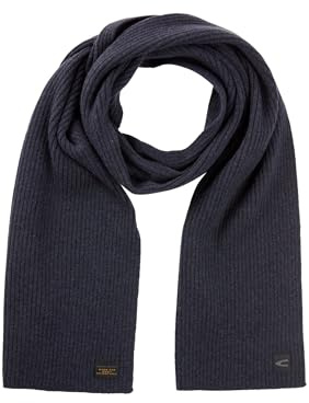 camel active Herren Strickschal aus reiner Lammwolle