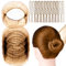 20 Piezas Redecilla Pelo,con 40 horquillas en forma de U,Redecillas Invisibles,Redecilla Moño Ballet, Mallas Elásticas,para Mujeres, Niñas, Moños de Ballet (Marrón)