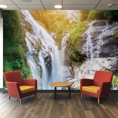 NOGAWA Papier Peint Motif Nature, 3D Panoramique Papier Peint xxl Paysage, Papier Mural Decoratif Pour Salon, Chambre, Tapisserie Murales, Décoration Murale 350x256cm