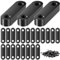 Flachverbinder Schwarz, 35 Stück Flachverbinder Edelstahl Lochplatte Holzverbinder Lochplatte mit Schrauben 56×16×1.8mm Metall Flachwinkel für Verbinder Edelstahl Winkelverbinder für Holzstühle