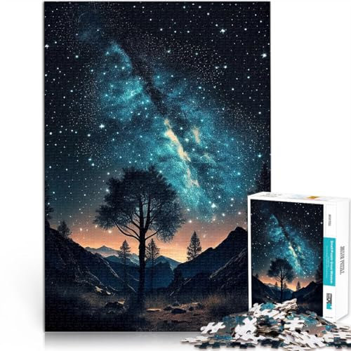 Quizspiel Flammende Sternbilder Puzzle 1000 Teile für Erwachsene 26x38cm Wanddekoration Einzigartige Geburtstags ab 14 Jahren