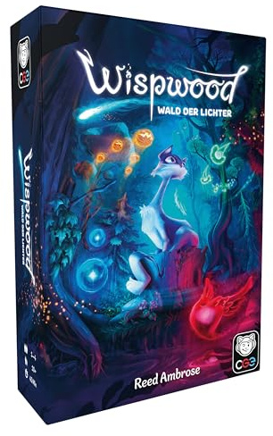 Czech Games Edition Wispwood: Wald der Lichter - Magisches Brettspiel im Irrlicht-Wald - Fantasievolles Legespiel für die Familie - Deutsch - 1-4 Spieler - Ab 10 Jahren