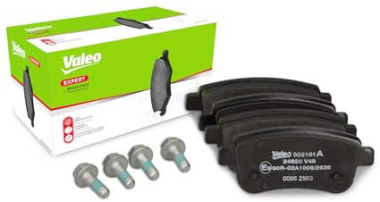 Valeo Jeu de 4 Plaquettes de Frein Expert 302101A, Essieu Arrière