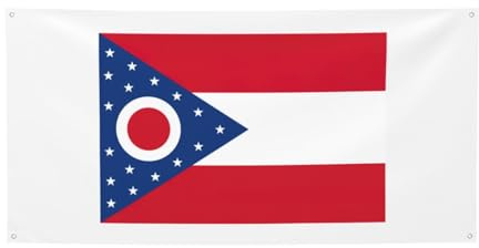Ohio State Flagge, Druck, Party-Dekoration, beste Banner-Flaggen für Veranstaltungen, innovative Designs für Geburtstagsparty-Zubehör