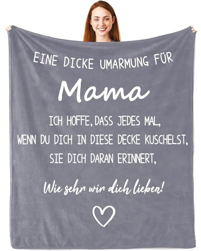 Aellowet Muttertagsgeschenke für Mama, Umarmung Decke Geschenke für Mama zum Muttertag Geburtstag Weihnachten, Kuscheldecke Geschenke für Mutter von Tochter Sohn
