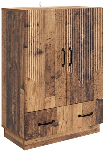 vidaXL Sideboard Altholz 66 x 34,5 x 92 cm Holzwerkstoff, Eleganter Sideboard, moderner Buffet, viel Stauraum, stylische Regal, rechteckiges Esstischmöbel