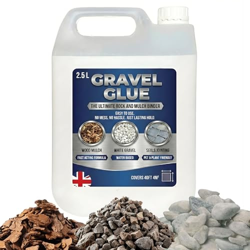 2.5L Gravel Glue & Mulch Binder Easy DIY Stone Adhesive