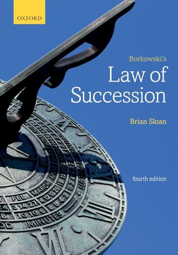 BORKOWSKIS LAW OF SUCCESSION 4E PAPER