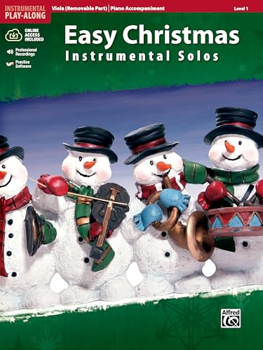 Easy Christmas Instrumental Solos, Viola (Removable Part)/Piano Accompaniment, Level 1: Piano Accompaniment [With CD (Audio)] (Easy Instrumental Solos)
