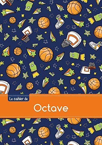 CAHIER OCTAVE BLANC,96P,A5 BASKETBALL