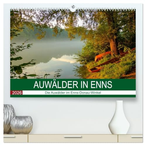 Auwälder bei Enns (hochwertiger Premium Wandkalender 2026 DIN A2 quer), Kunstdruck in Hochglanz: Ein Jahr geht durch die Auwälder an Enns und Donau (CALVENDO Natur)