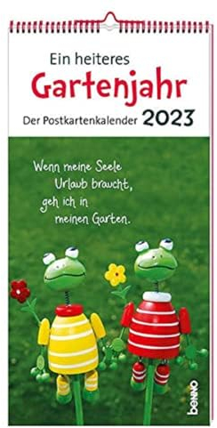 Ein heiteres Gartenjahr 2024: Der Postkartenkalender
