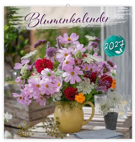 Trötsch Broschürenkalender Blumenkalender 2027: Wandplaner