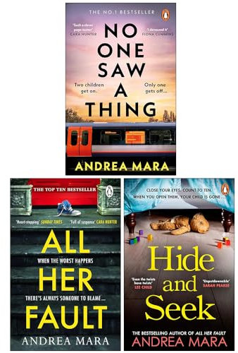 Andrea Mara Collection 3 Books Set (No One Saw a Thing, All Her Fault & Hide and Seek)