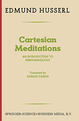 Cartesian Meditations: An Introduction to Phenomenology