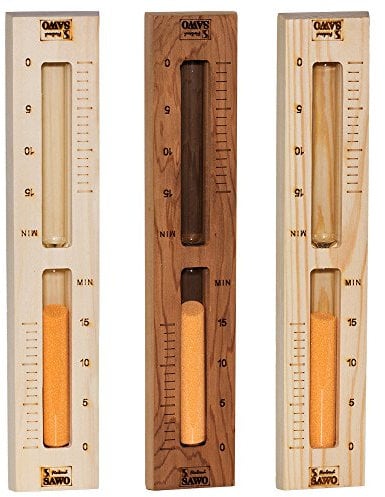 Sawo Sauna Sand Clock, 553, drehbar, Kiefer, Espe Gold Zedernholz