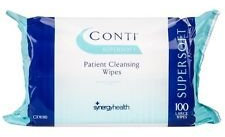 Conti CXW110 Supersoft Patient Cleansing Wipes - Large (Pack of 100)