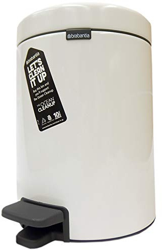 Brabantia NewIcon Treteimer, 5 l, Weiß