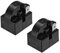 sourcing map 2 Pcs 33 Ohm 1 Pin Refrigerator Start Relay for Compressor Black