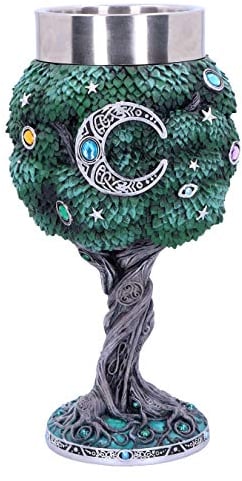 Nemesis Now Exclusive Tree of Life Nature - Calice da vino, verde, 1 pezzo (confezione da 1)