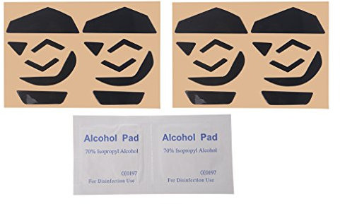 cdhgsh 4 Ensembles 0.6mm Patins de Souris Souris Autocollants Tapis pour ogitech G502 Laser Souris Souris Pieds Souris Patins