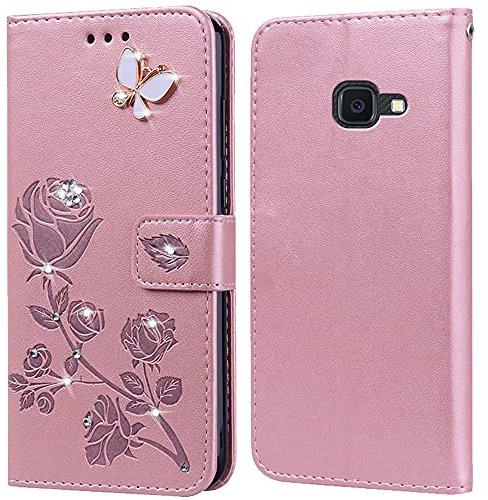 PKQTOP Hülle für Samsung Galaxy Xcover 4/Xcover 4S Handyhülle,Klappbar Tasche Case,Standfunktion,Kartenfach,Silikon Bumper,Stoßfeste Schutzhülle Cover für Samsung Galaxy Xcover 4/Xcover 4S