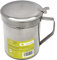 Grasera Acero Inoxidable Para Carne, Aceitera Aceite Usado 0,5 lts. Con Colador y Tapa, Recipiente Reciclaje Aceite Usado Carne
