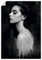 ARTLAND Wanddeko Poster & Kunstdrucke Wandposter Hochformat Frau Profil Porträt Elegant U3KC