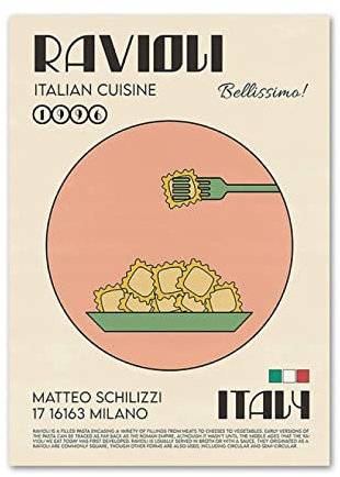 Bilder Poster Kunstdrucke Küche Essen Kochen Pho Ravioli Sake Wandkunst Leinwand Malerei Nordic Poster Und Drucke Wandbilder Für Wohnzimmer Dekor Für Raumästhetik - 40X60Cm