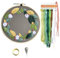 DOITEM Stickset für Anfänger, Stickwerkzeuge, rund, verstellbar, Starter-Set mit Stickrahmen, Stickgarn, Stickstoff, mit Mustervorlagen, zum Basteln