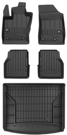 OMAC Fußmatten & Kofferraumwanne Set für Jeep Compass 2016-2025 Gummi Schwarz 5X