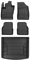 OMAC Fußmatten & Kofferraumwanne Set für Jeep Compass 2016-2025 Gummi Schwarz 5X
