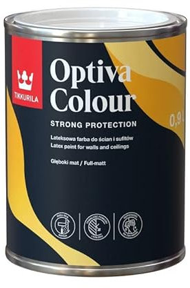 TIKKURILA Optiva Colour - High Opacity Matt Paint - Trade Emulsion For Bold Colours - 1 Litre