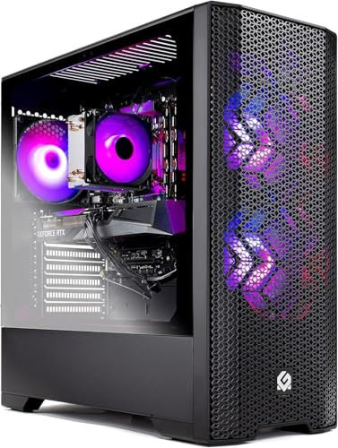 Skytech Gaming Blaze 3.0 Ordinateur de bureau de gaming Intel Core i5 12400F 2,5 GHz, NVIDIA RTX 3060, 500 Go NVME SSD, 16 Go DDR4 RAM 3200, bloc d'alimentation Gold 600 W, Wi-Fi 11 AC, Windows 11