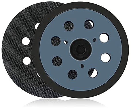 Chihutown 2 Pieces 5 Inch 8 Hole Replacement Sander Pad, Rubber, Black, Fits Makita BO5010, BO5030K, BO5031K, BO5041K, Orbital Sander