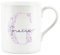 Personalised Bone China Mug - Floral Pink Letter G Initial Gift - Small Coffee Tea Cup Present