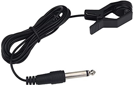 SEAFRONT Clip on Pickup Portable Professional Contact Microphone Vocal Pick Up Audio Transducer With 6.2mm Interface for Tuner Instruments