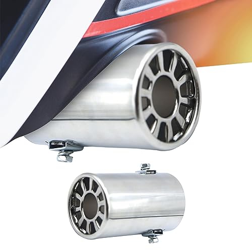 Moxeupon Auto-Auspuffrohr aus Edelstahl | -LKW-Auto-Auspuffblende - Universelles Auspuffendrohr für PKW- und LKW-Auspuffrohre